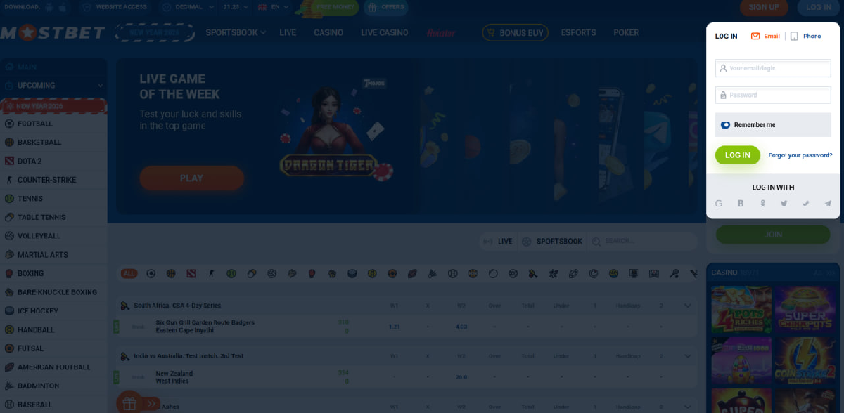What does Aviator login mean in online casinos