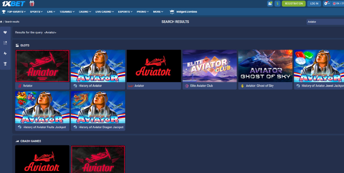 Ways to locate the Aviator game inside the 1xBet casino